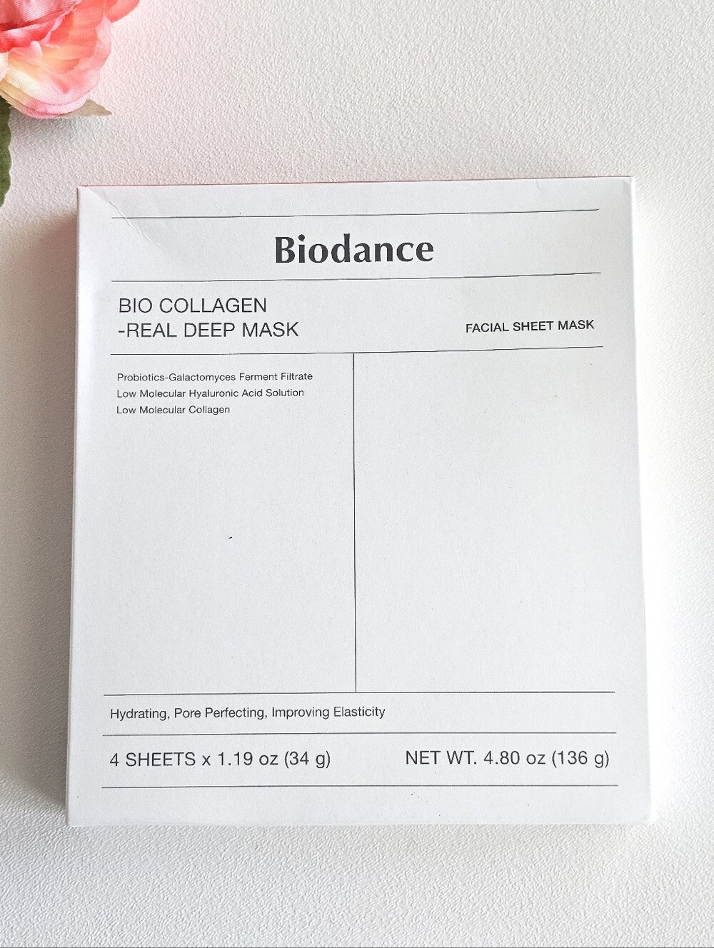 Biodance Bio Collagen Real Deep Mask Facial Sheet Mask Set 4 Pack NWT K-Beauty